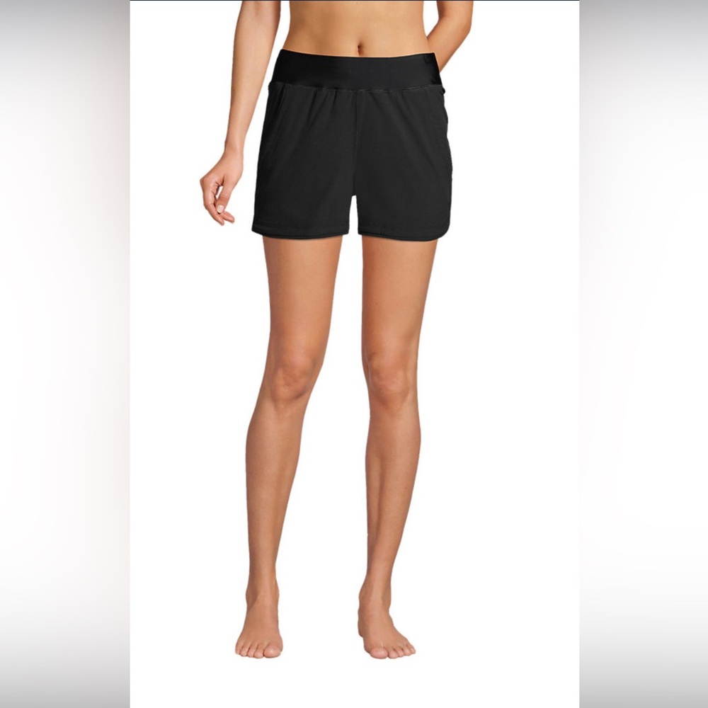 Land’s End Swim Shorts with Pockets Black